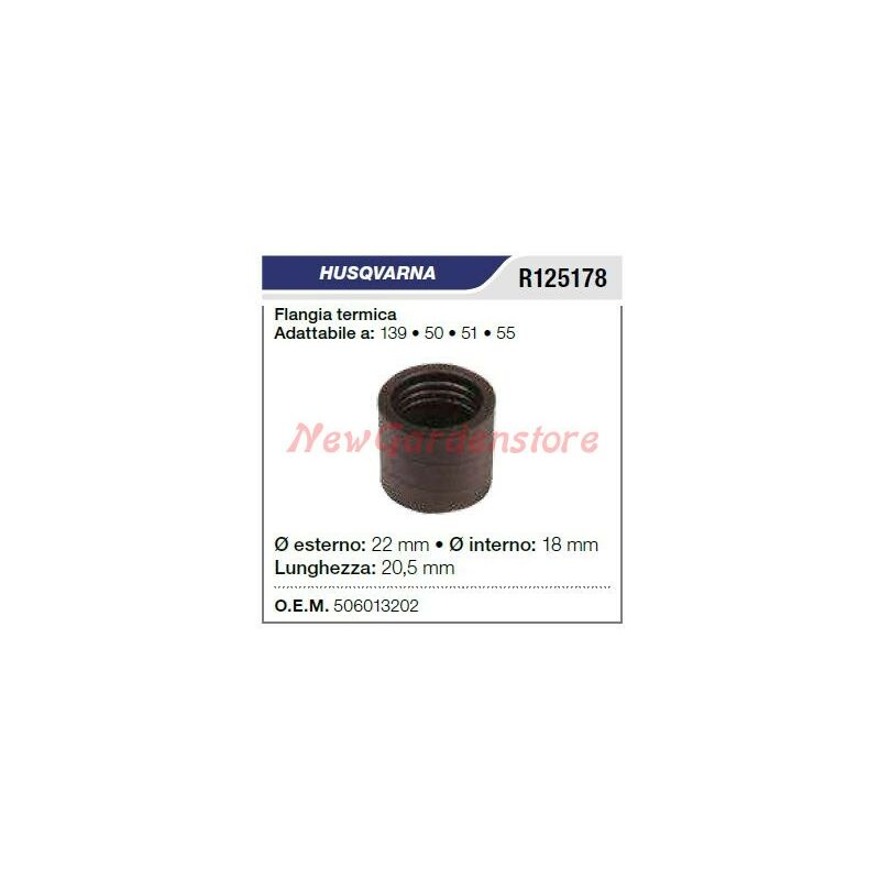 foto del prodotto flangia termica aspirazione husqvarna motosega 139 50 51 55 r125178