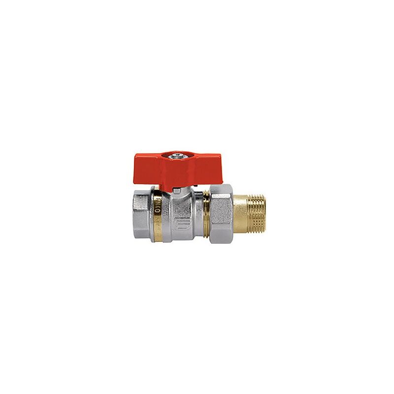 immagine 0 del prodotto valvola a sfera aster acs per collettore 1 f codola girello con farfalla in alluminio 2048r406