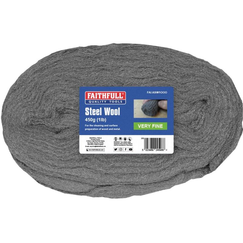 foto del prodotto faithfull asw1ooo lana d acciaio finissima 450 g 000