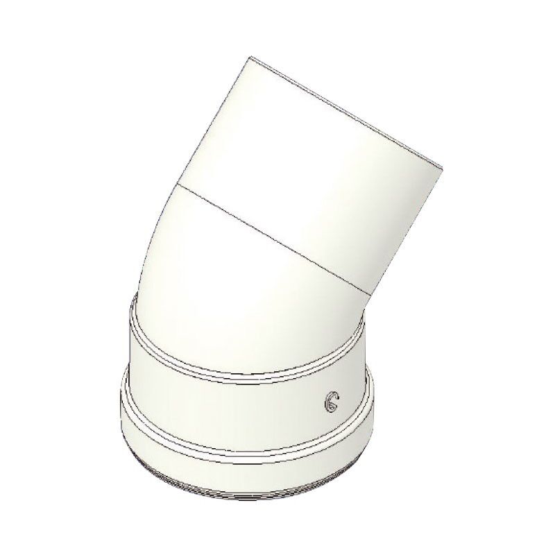 immagine 0 del prodotto tecnogas curva 45 mf 100 mm in alluminio pressofuso 00000051075