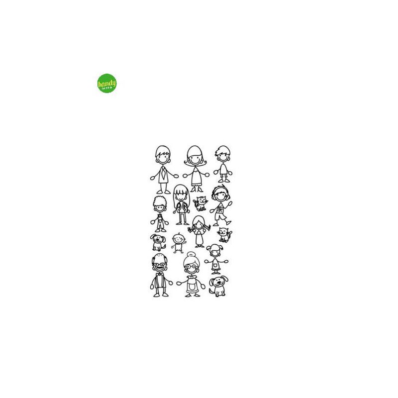 foto del prodotto sticker family crearreda adesivo murale frasi famose 15x31 cm