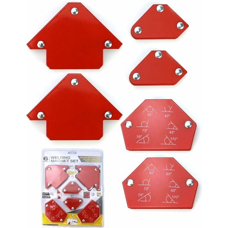 foto del prodotto dpzo pezzi magnete per saldatura, posizionatore di saldatura magnetico angolo di saldatura 30 45 60 75 90 105 120 135 , forza di tenuta 6,8