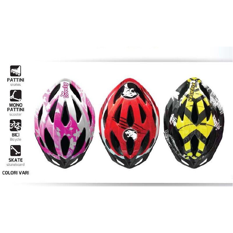 foto del prodotto sport1 casco protezione junior taglia m 52 56cm regolabile bicicletta pattini skate