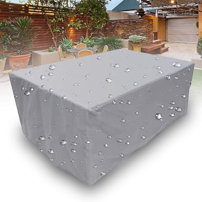 foto del prodotto rapanda copertura per mobili da giardino rettangolari, tessuto oxford 210d, impermeabile, anti neve, anti uv e anti polvere, per tavolo da