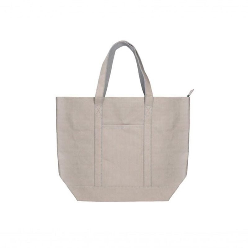 foto del prodotto ksix eco shopping bag, carta kraft, grigio