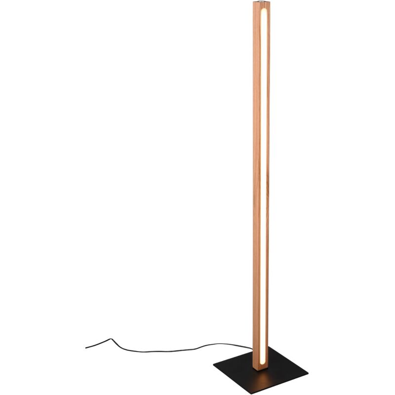 foto del prodotto giordanoshop piantana da interno a led in legno naturale legno naturale