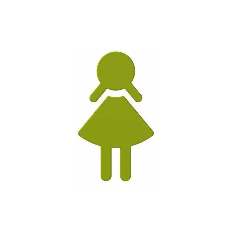 foto del prodotto adesivo simbolo donna serie 801. poliammide verde mela