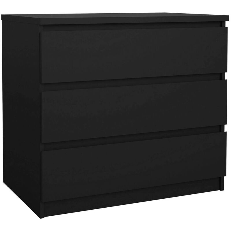 immagine 0 del prodotto cassettiera artic, settimino multiuso, com camera da letto, mobile con cassetti, 77x50 h70 cm, nero dmora