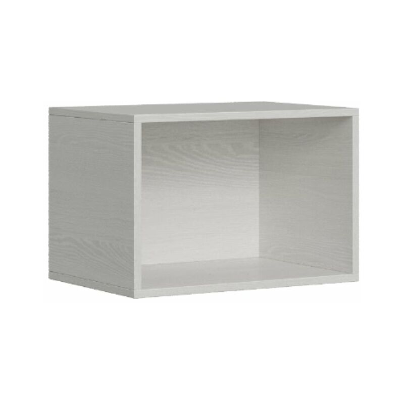 foto del prodotto mobile pensile a giorno 60x40x39,5 cm bianco frassino
