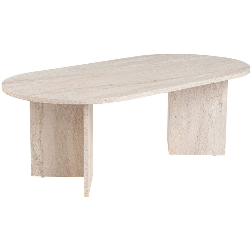 foto del prodotto tavolino da salotto parrano, tavolo basso da caff , portariviste per divano, ripiano da soggiorno, 119x60 h40 cm, beige dmora