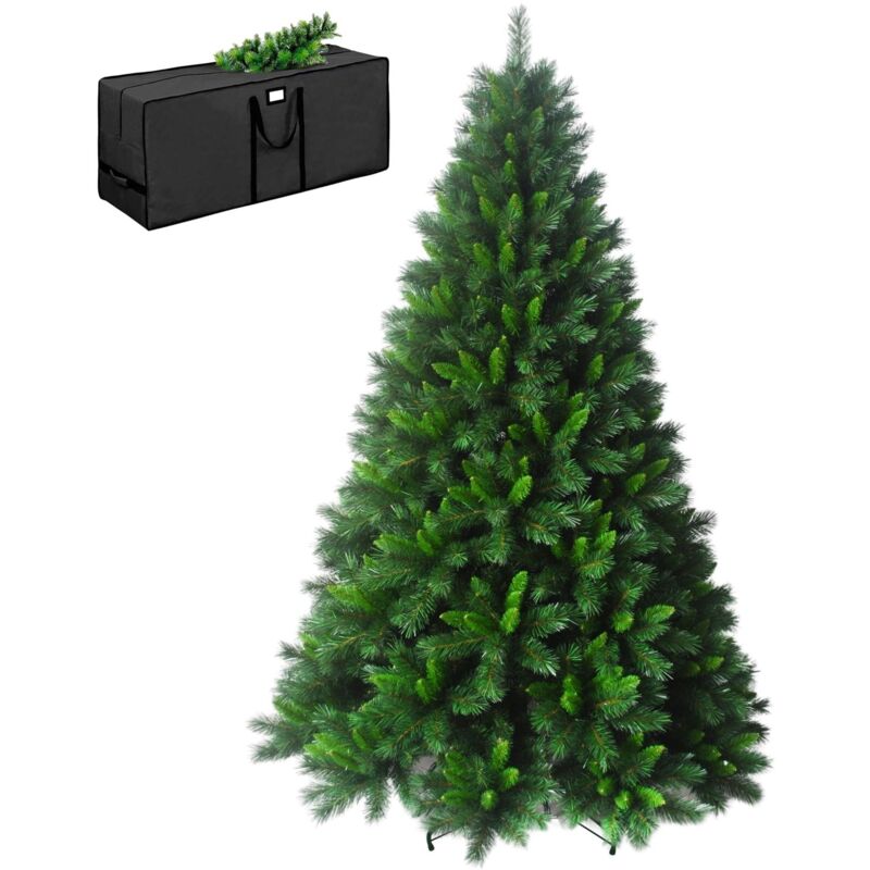 foto del prodotto marvin albero di natale effetto realistico richiudibile pino sweden, apertura ramo a gancio, facile da montare, decorazioni natalizie, folto verde