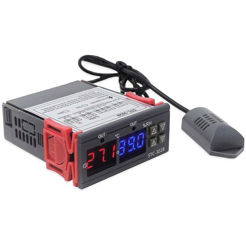 immagine 0 del prodotto regolatore di umidit e temperatura con display digitale e sonda sensore integrata, uscita rel , 110 220 v 110 220 v
