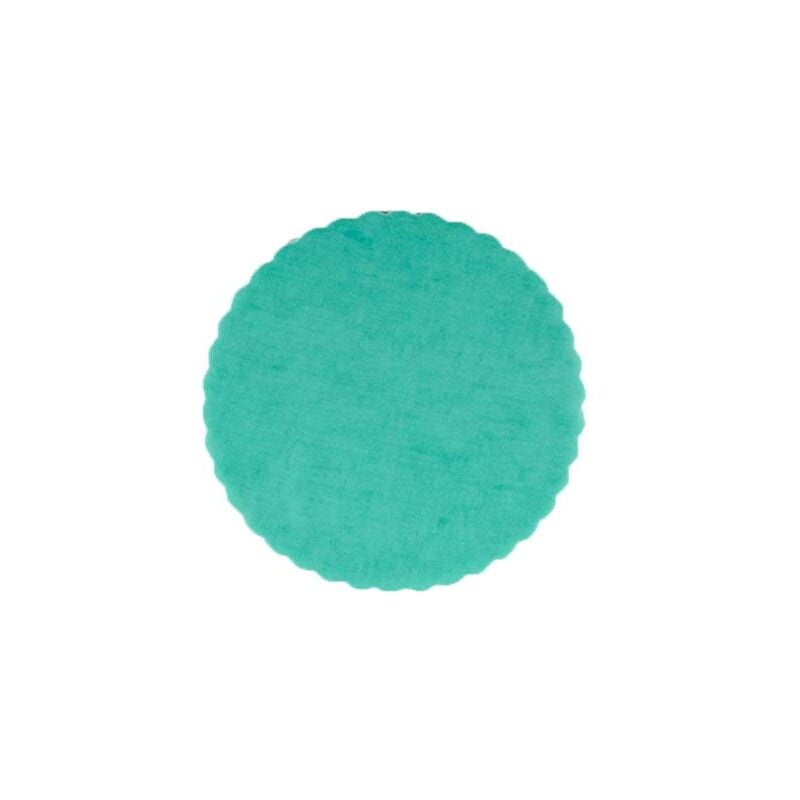 foto del prodotto 100x velo veli verde tiffany di fata tulle organza tondo veletti bomboniere fai da te confetti