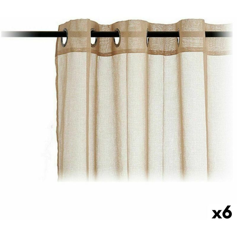foto del prodotto regalo decor tende 140 x 260 cm beige 6 pezzi 