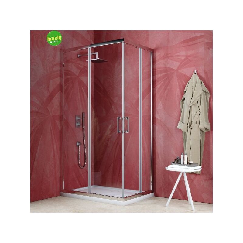 foto del prodotto mobo lato doccia ambra bathroom galileo 6 mm h.195 cm 68x70 