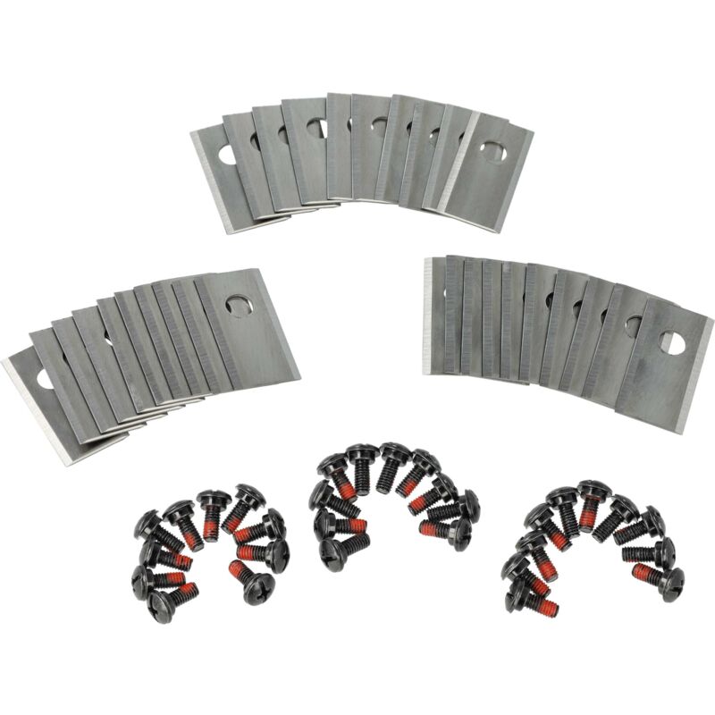 immagine 0 del prodotto 30x lama di ricambio compatibile con worx landroid m wr143e, wr142e, wr153e, wr141e tagliaerba argento, in acciaio inox vhbw