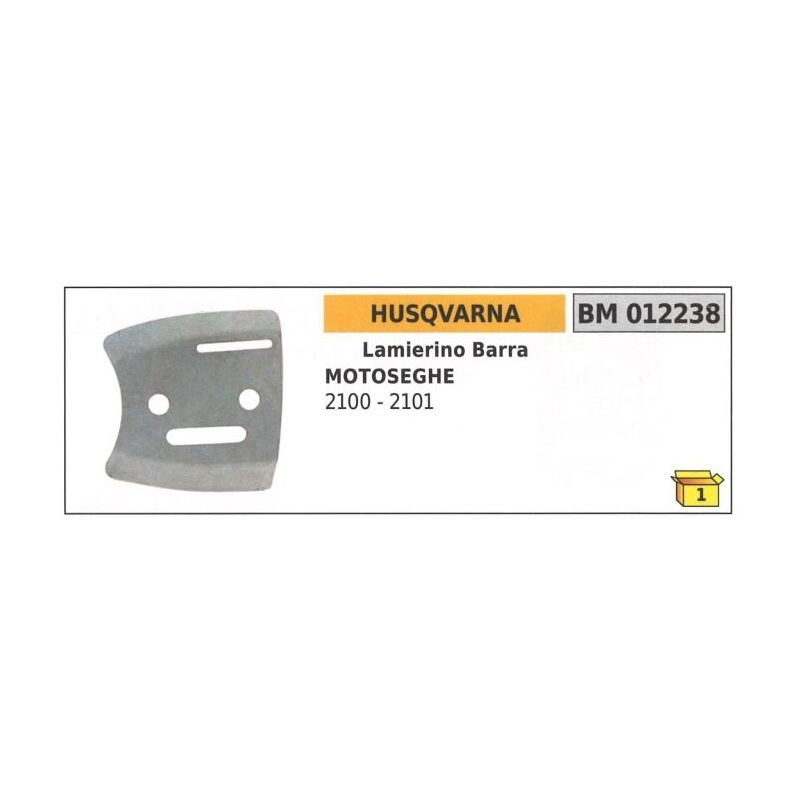 foto del prodotto husqvarna lamierino barra lato catena per motosega 2100 2101 012238
