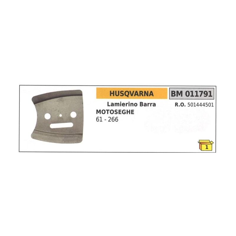 foto del prodotto husqvarna lamierino barra lato catena per motosega 61 266 011791
