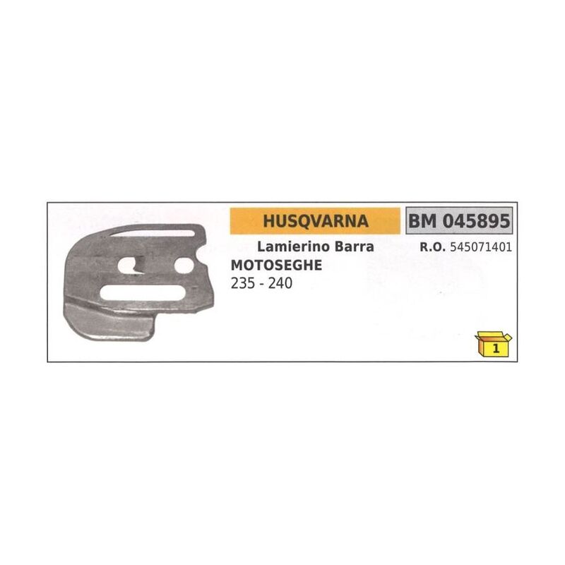 foto del prodotto husqvarna lamierino barra lato catena per motosega 235 240 045895