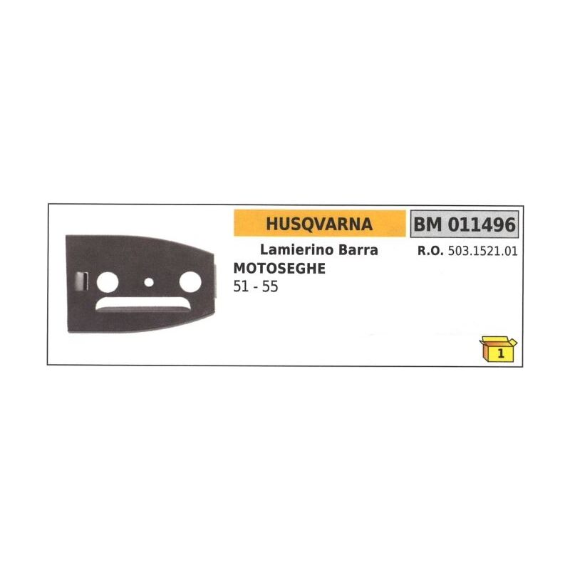 foto del prodotto husqvarna lamierino barra lato catena per motosega 51 55 011496