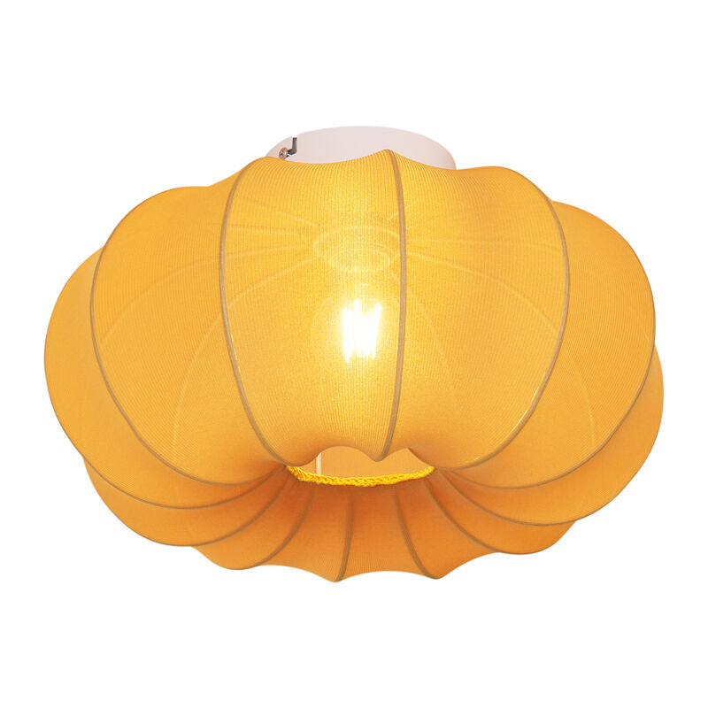 immagine 0 del prodotto lampada da soffitto plu ayesha japandi tessuto,metallo oro tondo max. 1 x watt qazqa