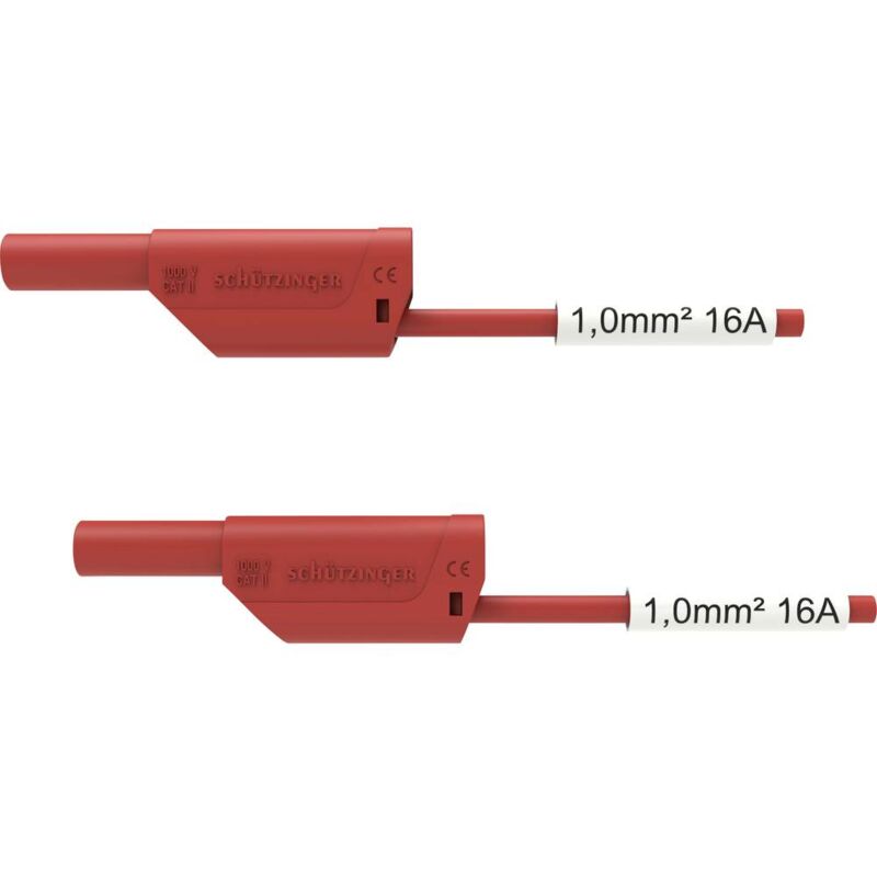 foto del prodotto sch tzinger vsfk 8500 sil1 200 rt puntali di sicurezza spina 4 mm spina 4 mm 200.00 cm rosso 1 pz.