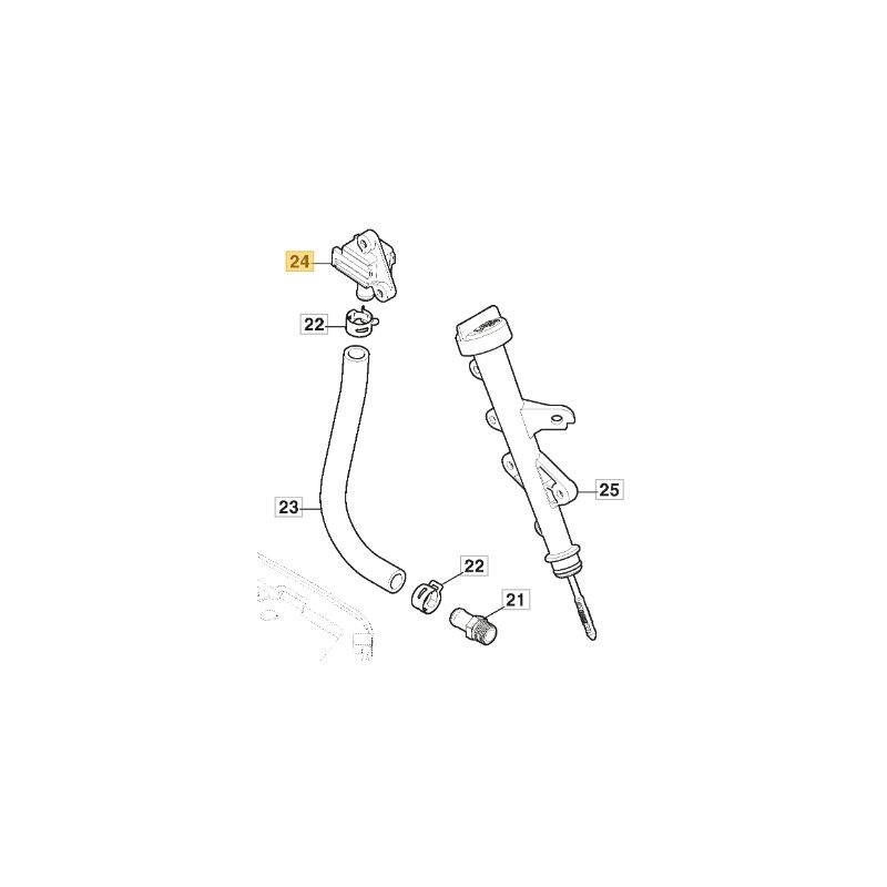 foto del prodotto tappo tubo scarico olio originale stiga motore tre 635v trattorino 118551618 0