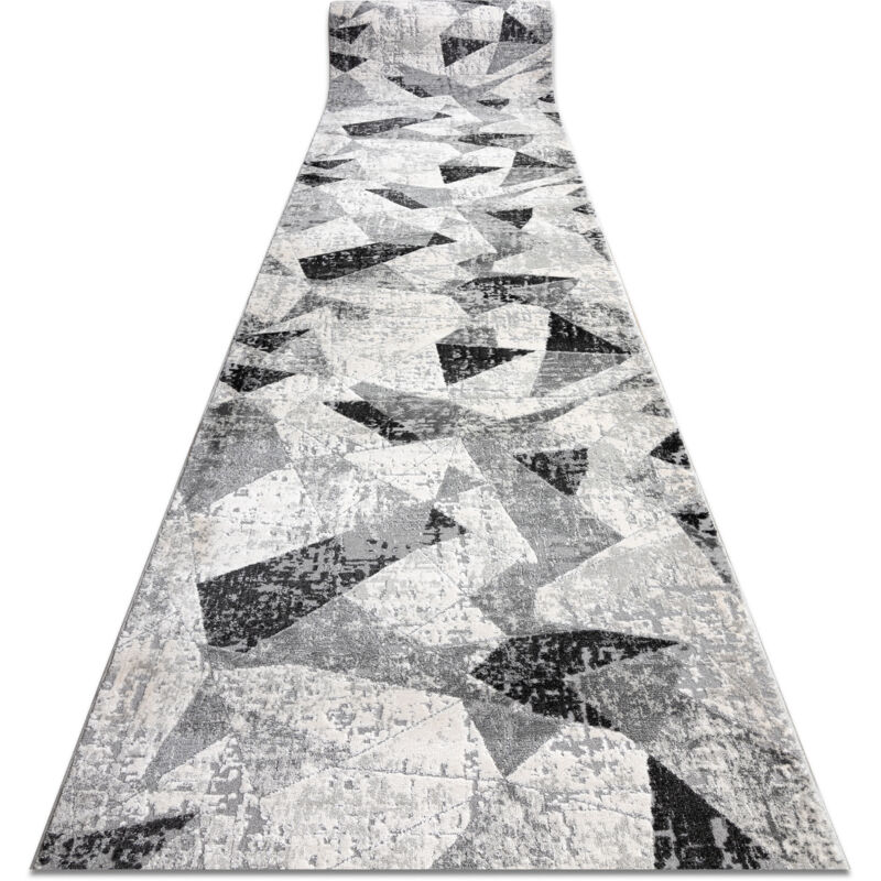 foto del prodotto passatoia tuls 51211 moderno geometrico antracite 120 cm grey 120x300 cm
