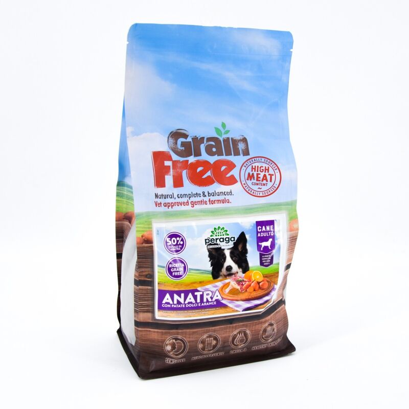 foto del prodotto crocchette peraga grain free per cane adulto 2kg anatra cibo per cani