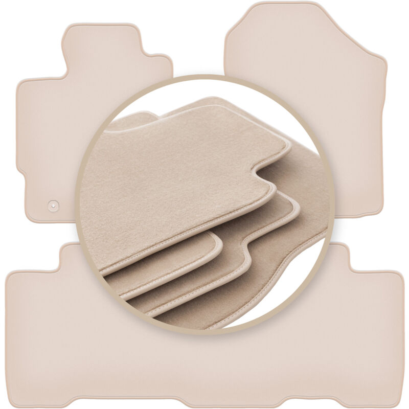 foto del prodotto tappetini beige premium per toyota verso s minivan 2010 2015