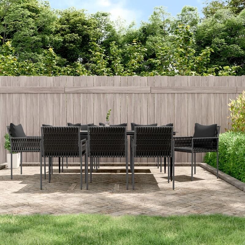 immagine 0 del prodotto jinlefu furniture limited set pranzo da giardino 9 pz con cuscini in
