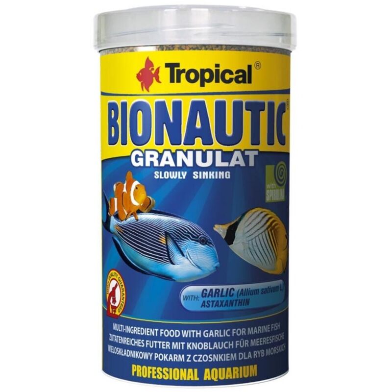 foto del prodotto tropical bionautic granulat granulare base per pesci marini formato 500 ml