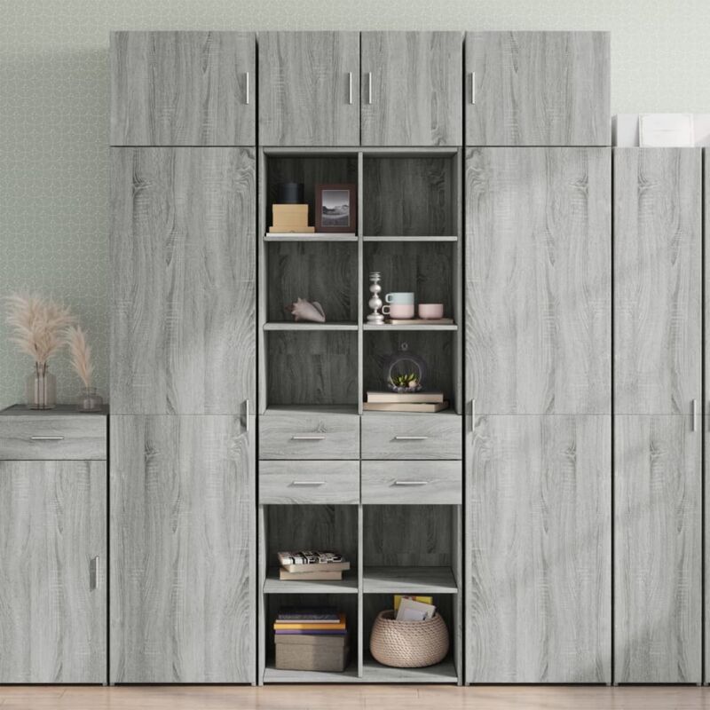 foto del prodotto armadietto grigio sonoma 70x42,5x225 cm in truciolato vidaxl