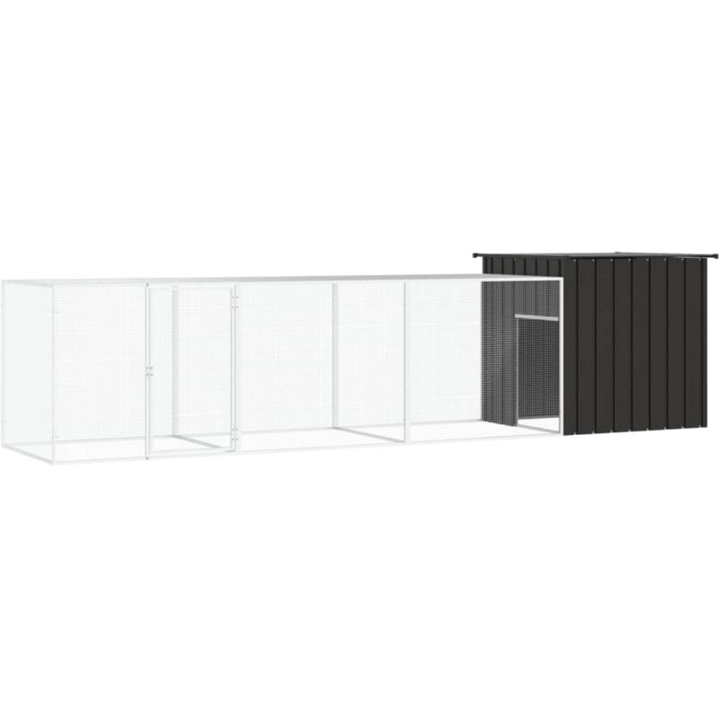 foto del prodotto furniture limited gabbia per polli antracite 400x91x100 cm