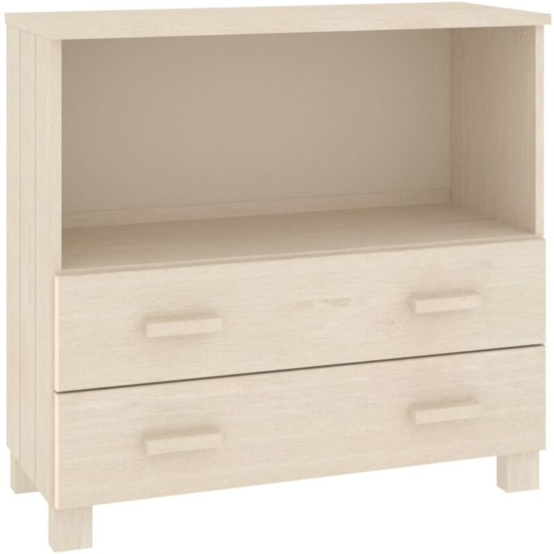 foto del prodotto credenza buffet cassettiera mobile contenitore organizer cucina soggiorno soggiorno 85 x 35 x 80 cm legno massello di pino marrone