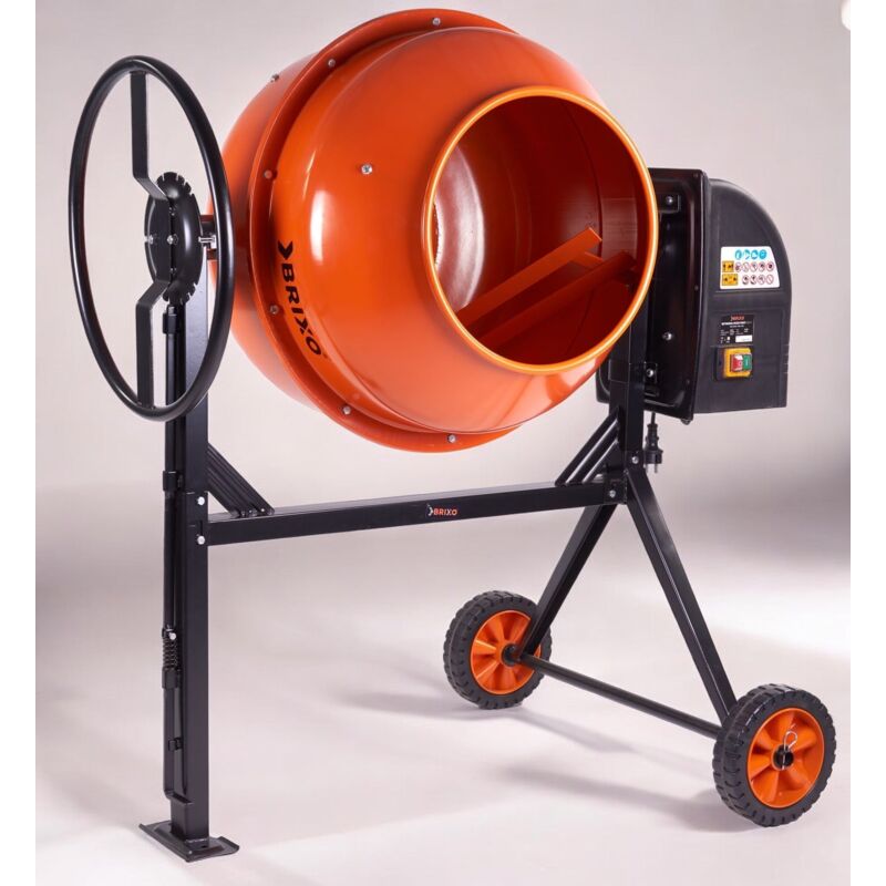foto del prodotto betoniera 160 lt. elettrica motore 650w volante per inclinazione brixo mixer profi