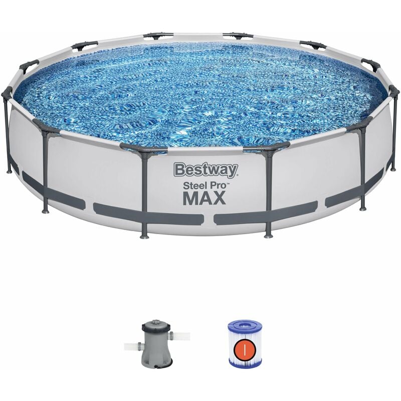 foto del prodotto bestway piscina con struttura rotonda steel pro max 366x76 cm 56416
