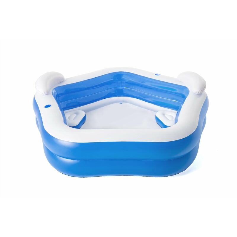 foto del prodotto piscina gonfiabile con sedute e poggiatesta 213x206 cm bestway 54153