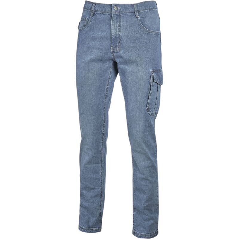 foto del prodotto u power pantaloni jeans da lavoro con tasche cargo jeans jam xl