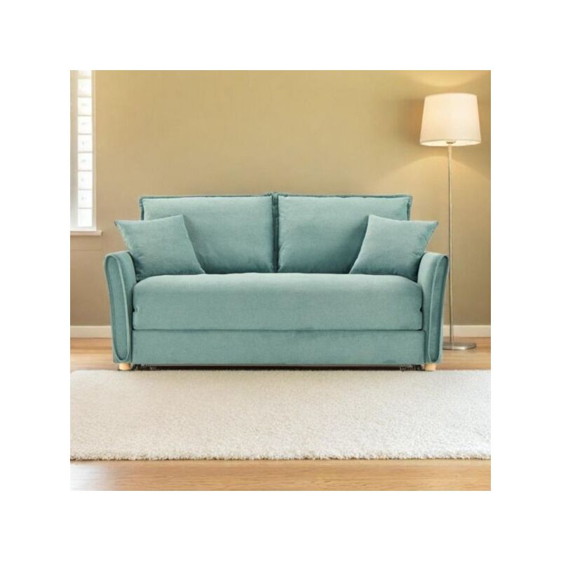 immagine 0 del prodotto mitepek divano letto cassie con contenitore colore verde acqua