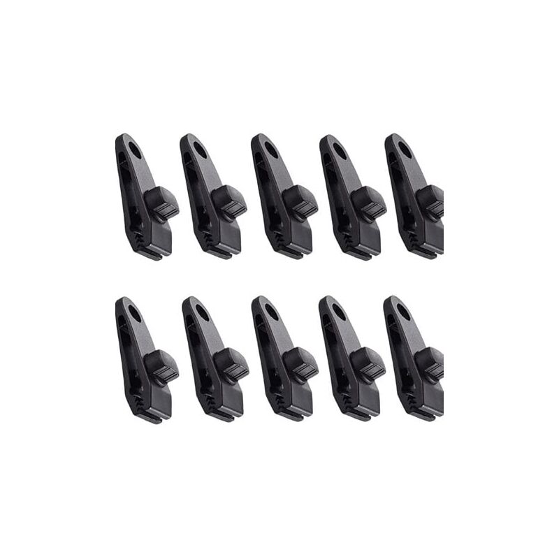 foto del prodotto aiperq clip per teloni, 10 pezzi, clip per tenda, morsetto per tenda da campeggio, morsetto per telone, clip per teloni, tende per attivit 