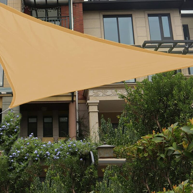 foto del prodotto vela ombreggiante triangolare 300x300x300cm amalfi garden deluxe collection beige