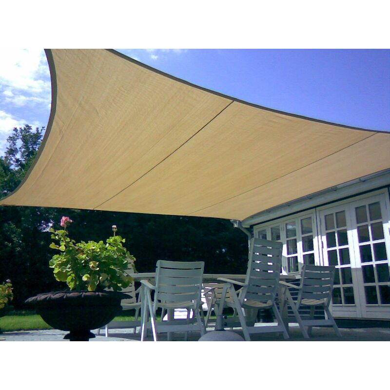foto del prodotto vela ombreggiante quadrata 300x300cm ravello garden deluxe collection beige