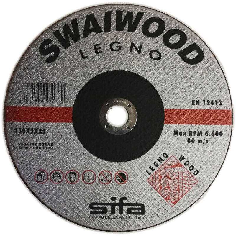 foto del prodotto sifa 115x1,6x22mm disco abrasivo per taglio legno