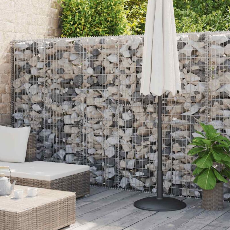 foto del prodotto vidaxl gabbione in acciaio zincato coperto 900x30x200 cm