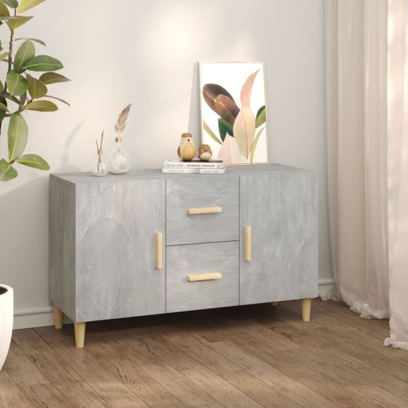 foto del prodotto credenza cassettiera cassettiera mobile contenitore organizer cucina soggiorno soggiorno 100 x 36 x 60 cm multistrato grigio
