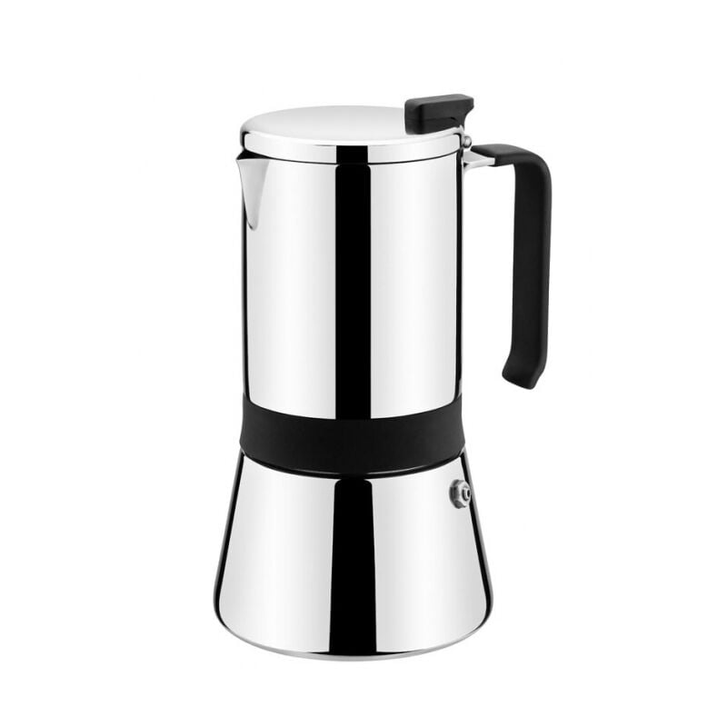 foto del prodotto aroma caffettiera italiana, 18 10, inox, grigio acciaio , 9,5 cm, 4 tazze monix