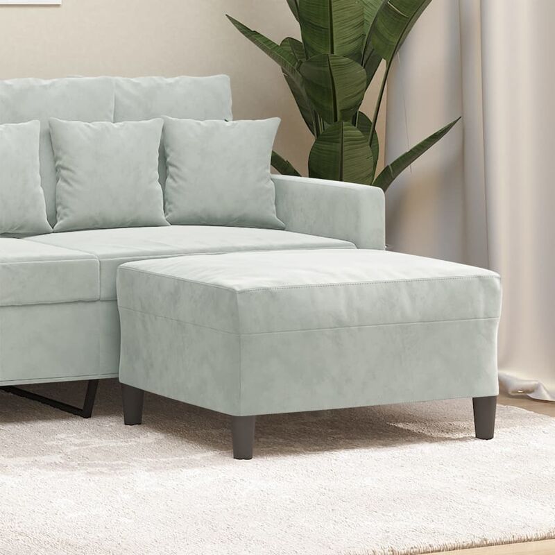 foto del prodotto furniture limited poggiapiedi grigio chiaro 70x55x41 cm in