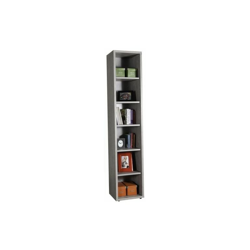 foto del prodotto pratico libreria 35,7x44xh217 cm cemento