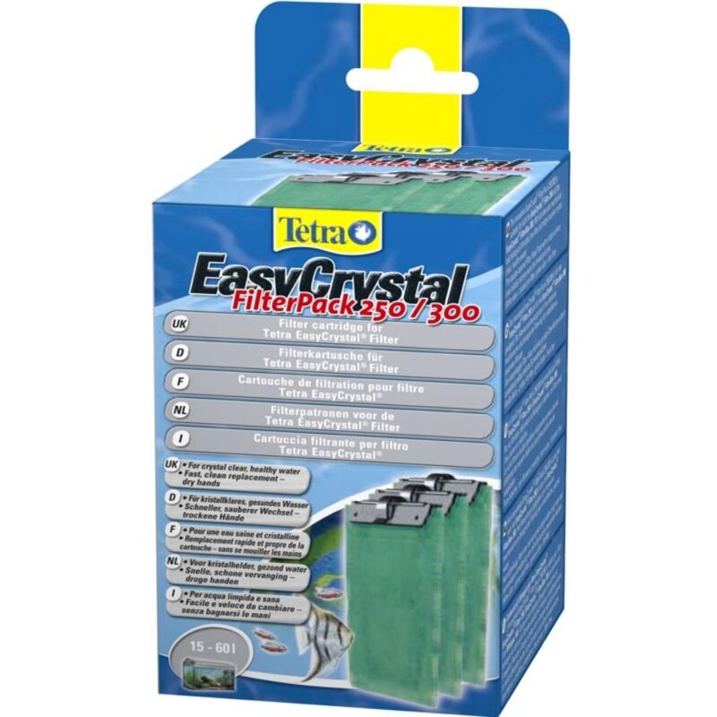 foto del prodotto tetra filter pack 250 300 ricambio materiali filtranti senza carbone attivo